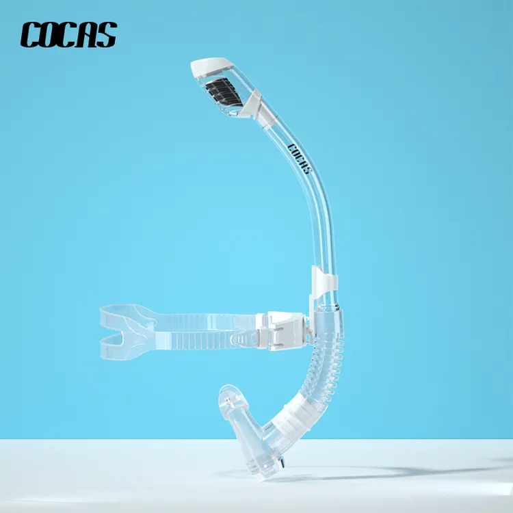 cocas全干式自由游泳训练前置呼吸管浮潜三宝装备潜水用品呼吸器