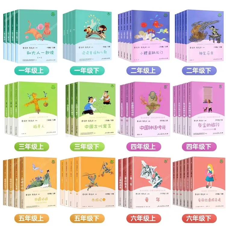 人教版快乐读书吧 1-6年级上下册 小学生课外阅读 人民教育出版社