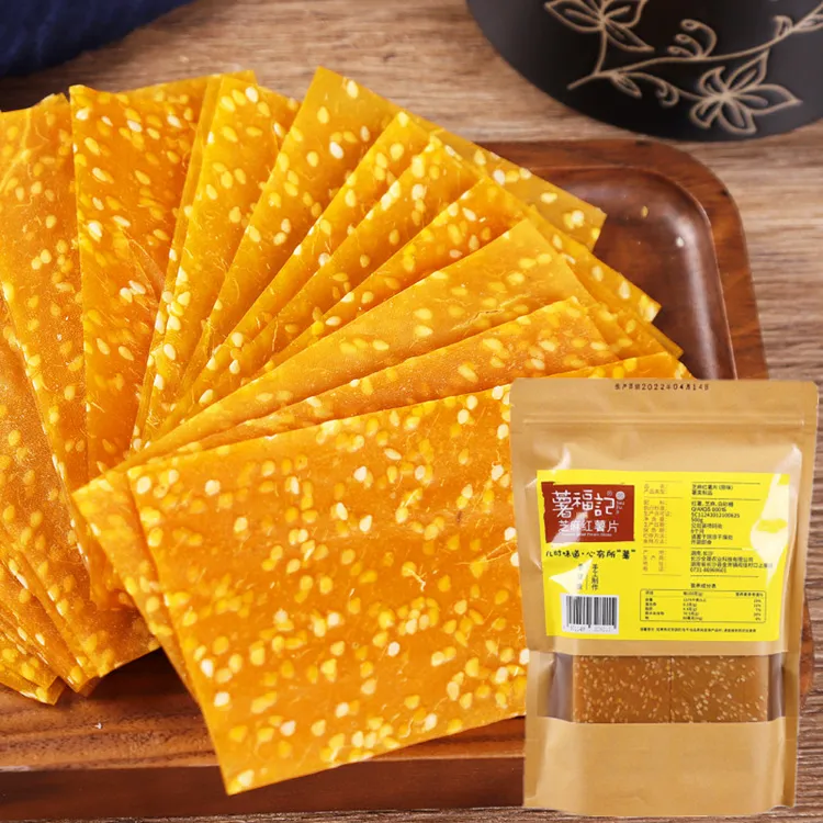 红薯片湖南特产薯福记芝麻红薯干原味地瓜干休闲500g红薯干零食甜