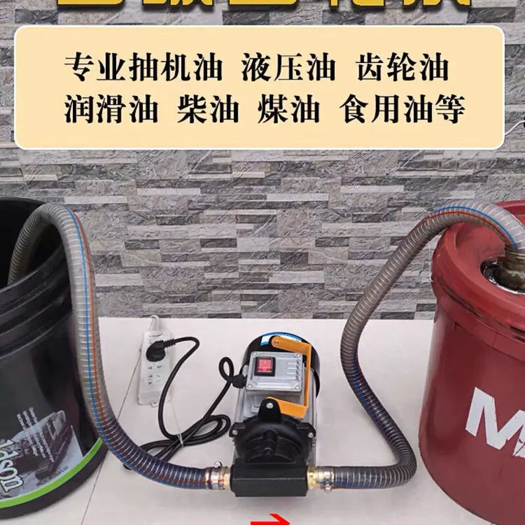 电动抽油泵12V24伏220V齿轮泵家用强力功能耐用适用固定内外产品