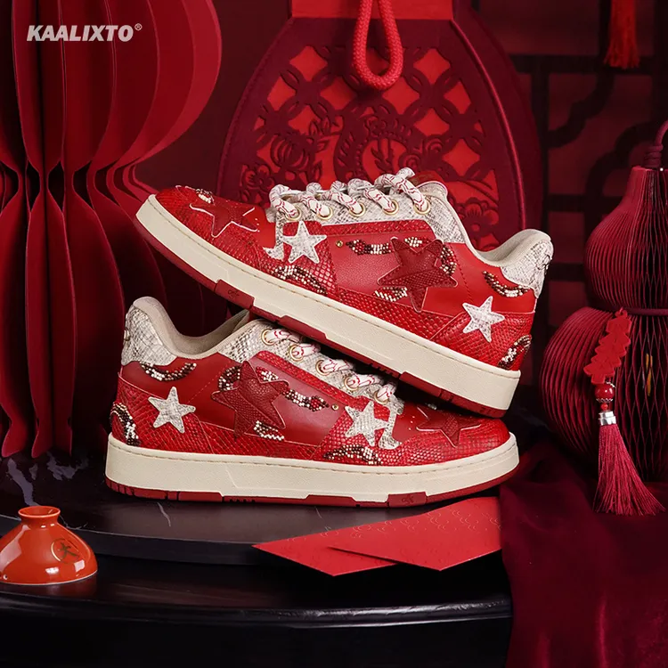 【达人专属】Kaalixto蛇年限定星星鞋板鞋国潮经典百搭情侣日常