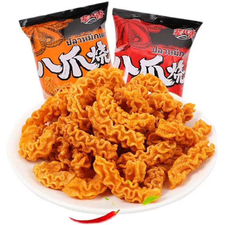 八爪烧锅巴8090后童年怀旧办公室追剧解馋小零食晚上必备充饥食品