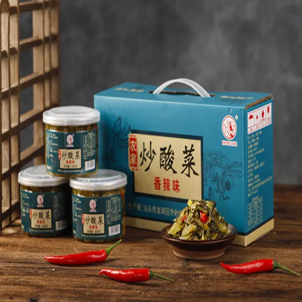 三老姨潮汕美食农家炒酸菜下饭菜拌饭拌面一瓶250克