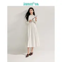 【茵曼】茵曼立领连衣裙女小众长袖裙子18436059