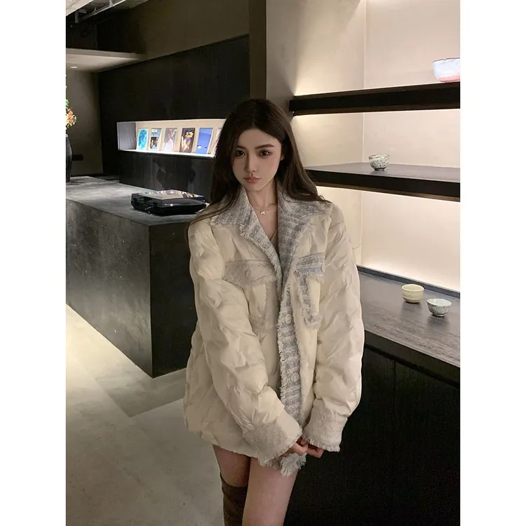 韩系名媛气质小香风宽松显瘦百搭休闲ins保暖气质设计感短款外套