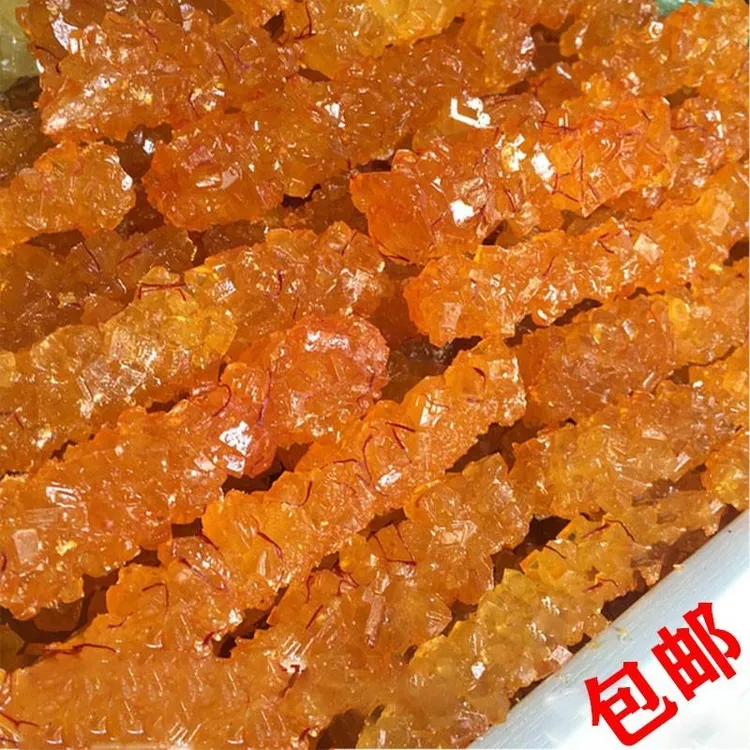 新疆阿苏龟兹巴依新疆纯手工制作藏红花冰糖黄冰糖0g全国笋1g