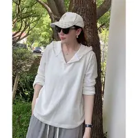 花边拼接连帽女上衣大码女装200斤胖mm百搭宽松慵懒时髦长袖t恤