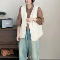 胖mm针织马甲背心女2024年春秋新款大码女装宽松外穿毛衣坎肩马夹