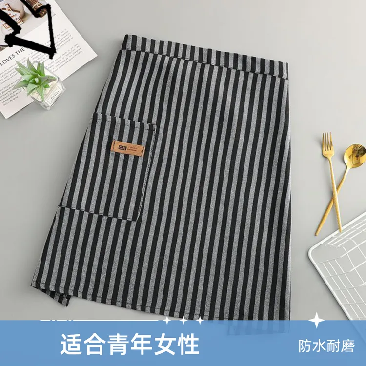爆款2024新年款围裙女款防水围裙上班用的工作服女款半身围裙纯棉