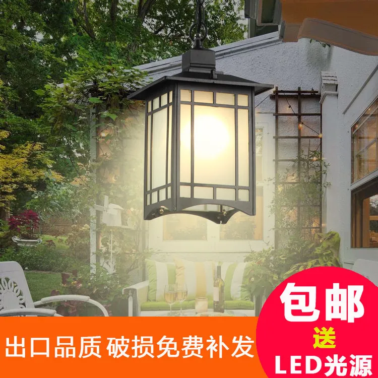 户外防水中式吊灯阳台阳光房灯花园长廊凉亭葡萄架灯室外露台吊灯