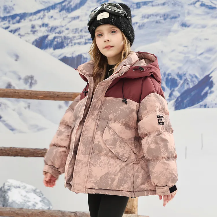 官方同款男孩女孩儿童秋冬季款男女童洋气加厚棉服中大童保暖外套