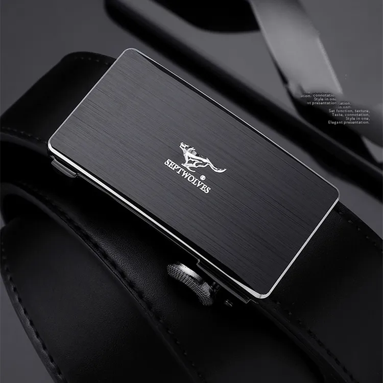 七匹狼内扣真皮皮带男士潮流新款内穿式男生腰带男款名牌2025