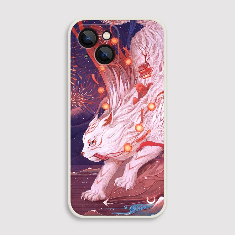 如虎添翼A舍溪原创插画古风艺术手机壳硅胶全包适用苹果华为小米