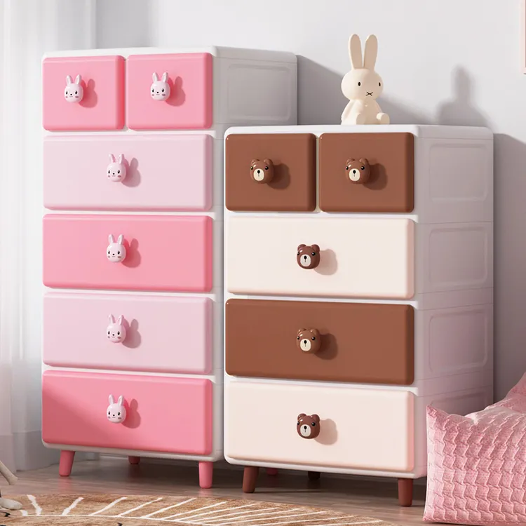 收纳柜抽屉式置物柜零食柜家用婴儿柜子储物柜多层五斗柜儿童衣柜