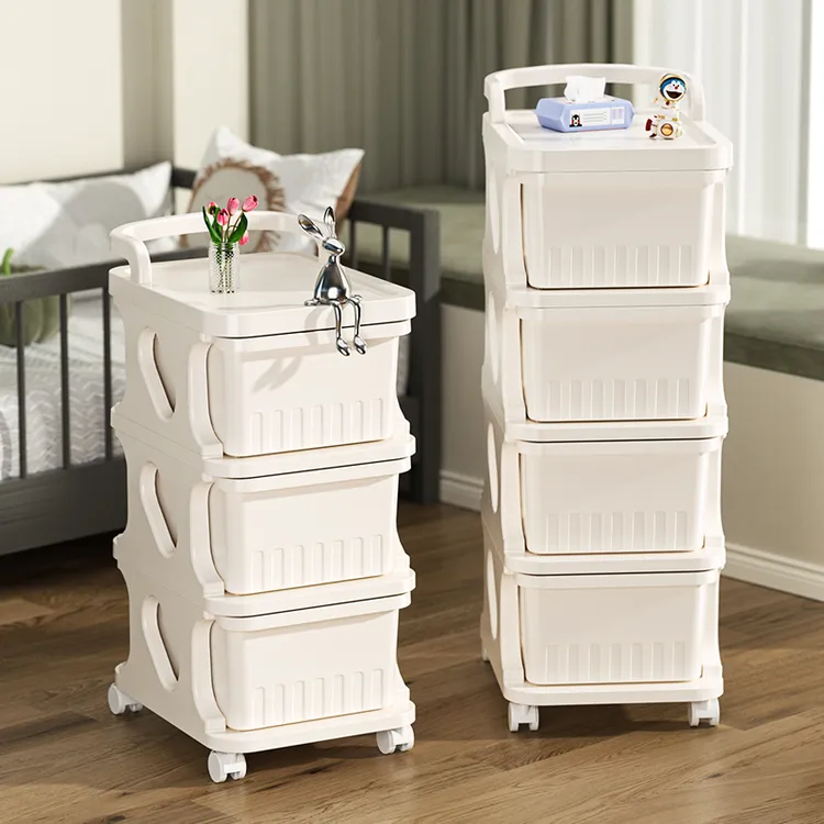 小推车置物架家用办公零食家用收纳柜可移动高颜值网红家居用品