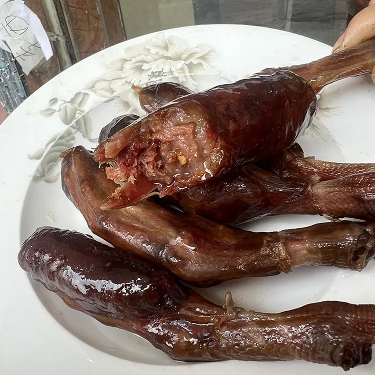  【皮皮姐推荐】湖南邵阳农家鸭脚包柴火烟熏