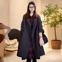 Linda姐高端线【派克棉服】秋冬通勤宽松风衣棉服外套AW4WWT0107