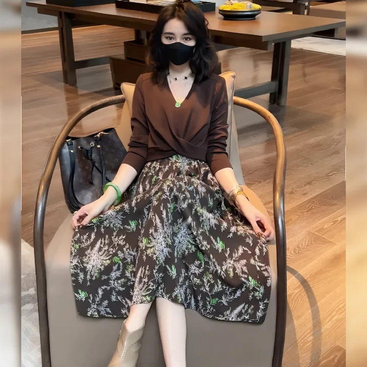 Linda姐高端线【返潮复古】新款气质高档女装连衣裙AF4LYH0566
