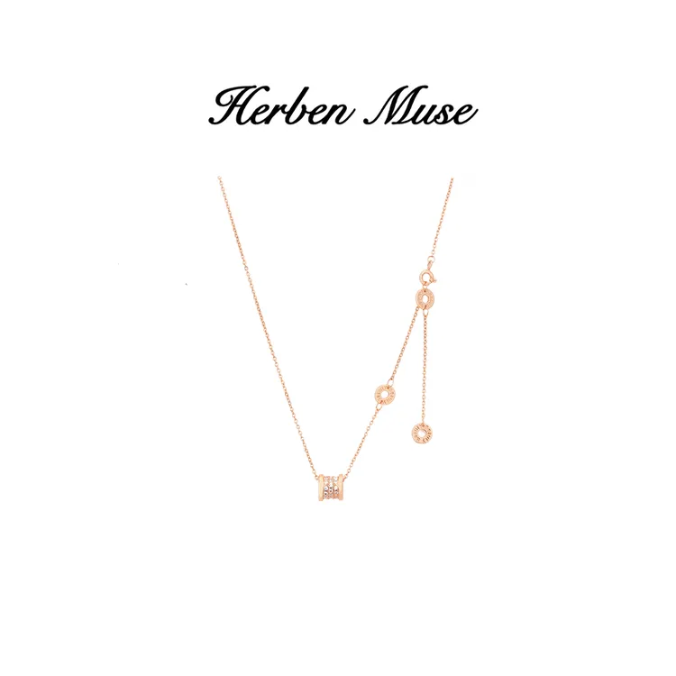 HERBEN MUSE 合金项链 三生三世路路通百搭经典项链高级感项链