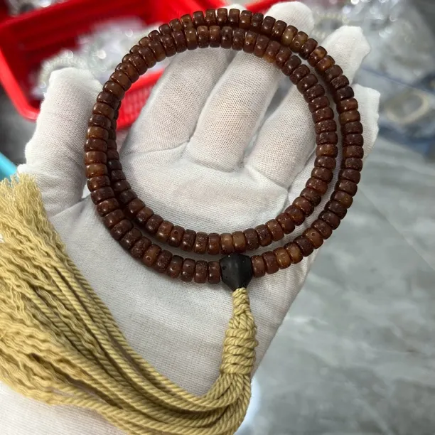 玉化药片7x4星月菩提原生态120颗加三通流苏