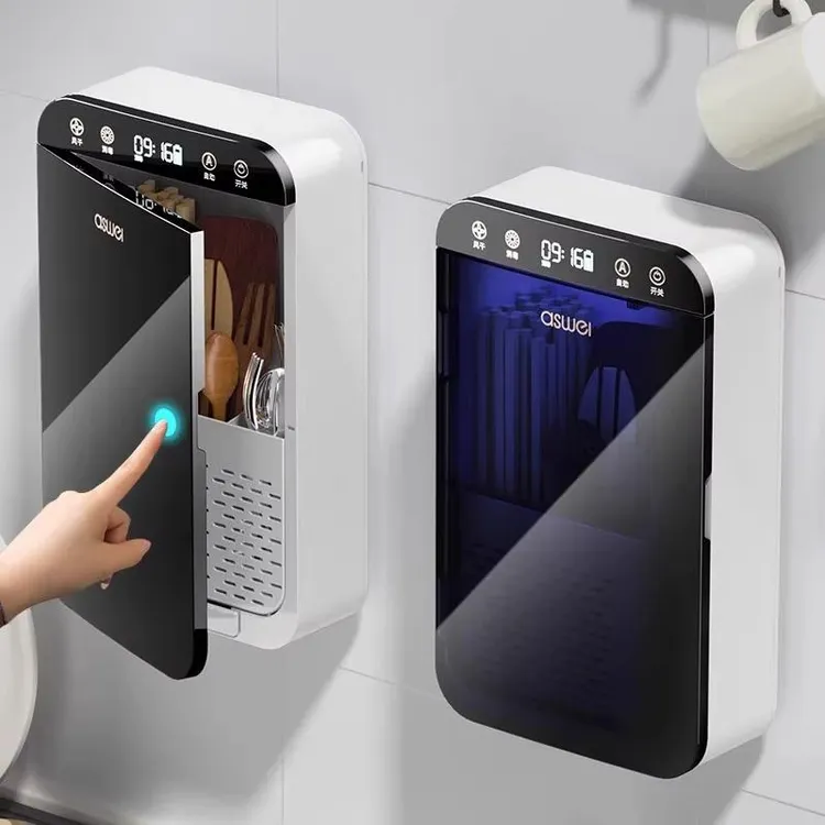 竹蒸笼置物竹笼厨房不锈钢筷笼子德国壁挂式智能消毒机家用紫外线