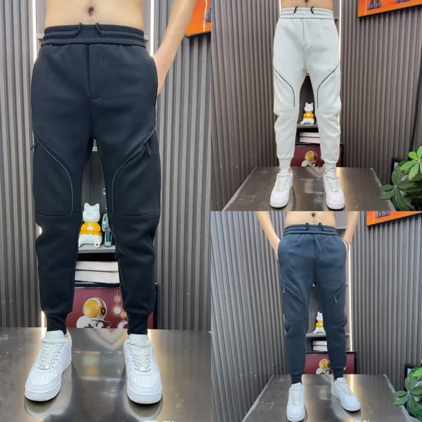 716男士冬季新款加绒百搭休闲裤