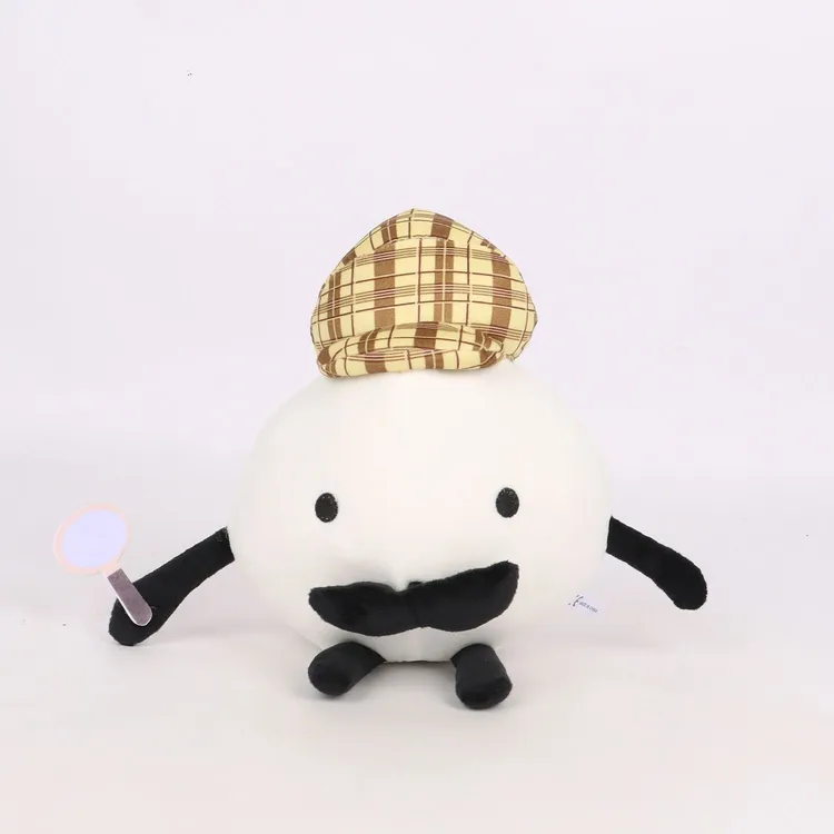 新品Detective Egg plush侦探蛋毛绒玩具卡通公仔玩偶游戏周边
