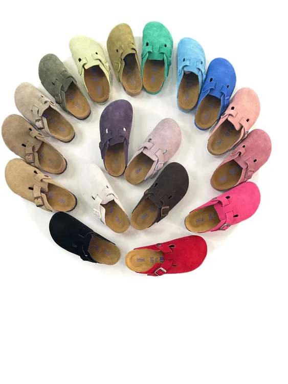 半包勃肯一脚蹬百搭 四季平底男女明星同款休闲复古慵懒老钱风