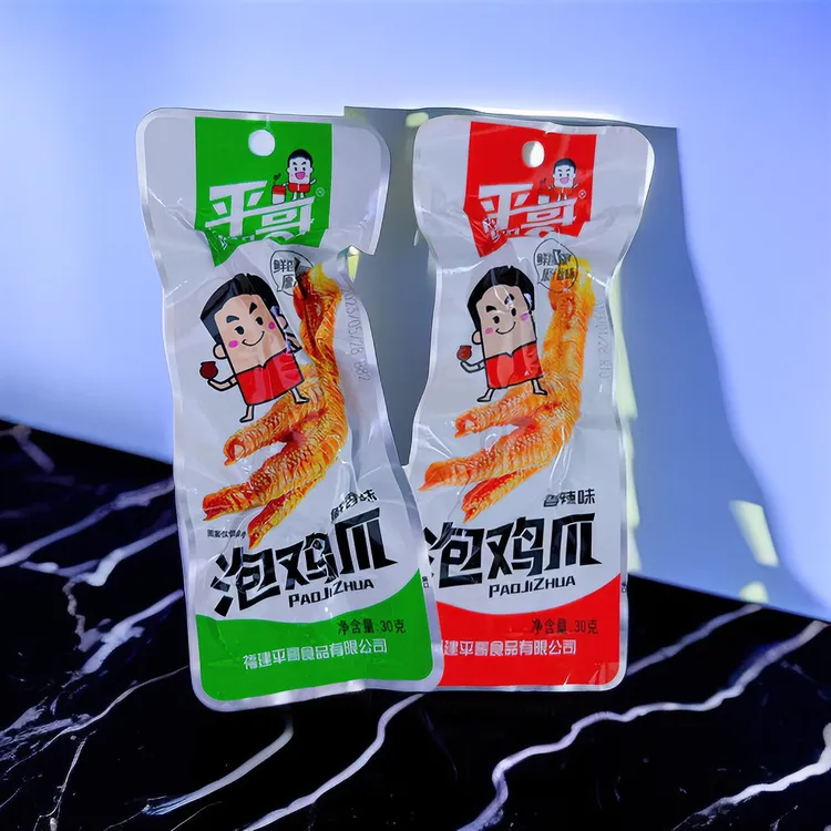平哥泡鸡爪30克零食单个卤味泡椒凤爪香辣鲜香味酸辣可选鸭爪平哥