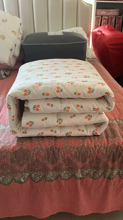 学生军训碎花豆腐块被子