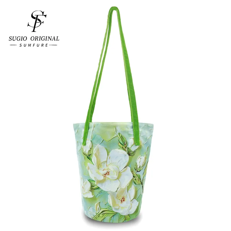 【重磅推出】油画小清新多款花百搭通勤大容量通勤礼盒装单肩手提包