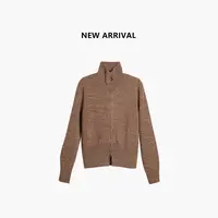 【伦敦推荐】复古显瘦毛衣女秋韩系洋气软糯拉链款针织开衫LDS2103