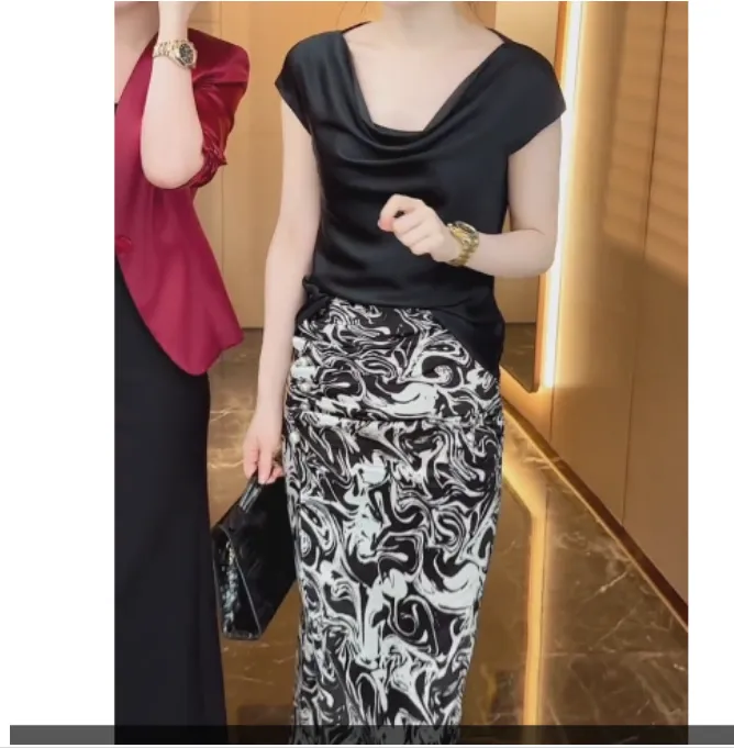 2024夏季新款时尚百搭款式女装气质韩版休闲套装知足