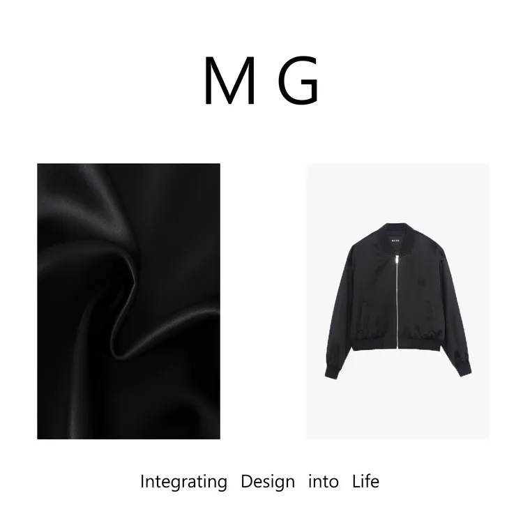 【街风棒球服】 muan定制高定百分醋酸棒球外套女YJ-23073