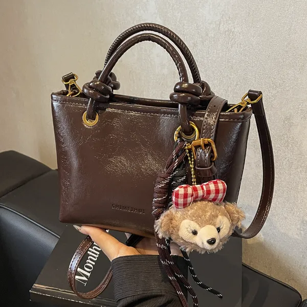 春夏新款小包包女2025时尚手提水桶包复古质感洋气通勤爆款斜挎包