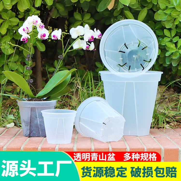 透明青山盆花盆控根盆蝴蝶兰花盆客厅阳台加仑盆透气专用青山盆