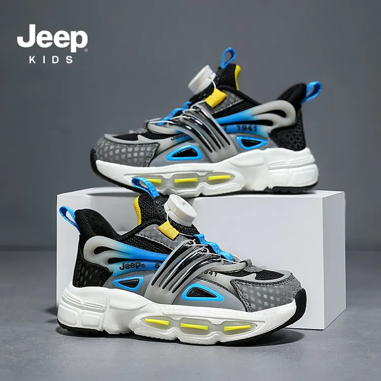 JEEP/吉普女大童运动鞋秋冬网面透气中大童儿童鞋男童户外跑步鞋