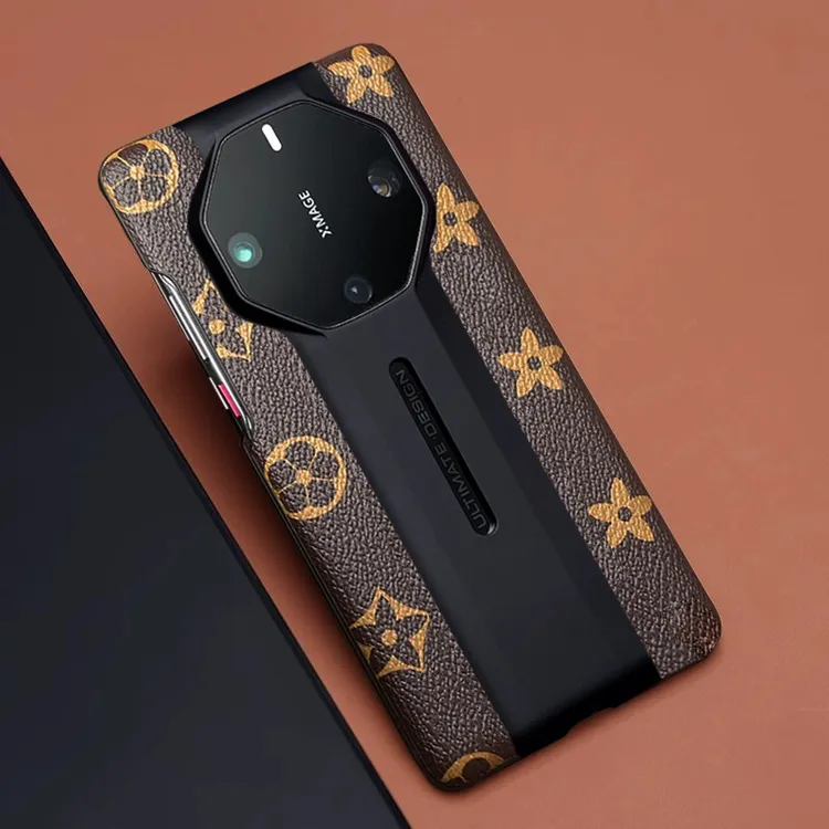 适用华为mate60rs手机壳小众定制50rs女款潮牌素皮40RS大牌保护套