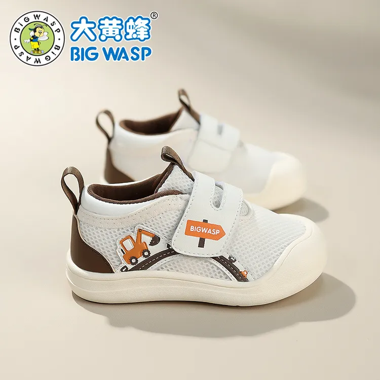 大黄蜂幼儿软底网面鞋秋款防滑1-3岁小童学步鞋3-6岁婴儿专柜同款