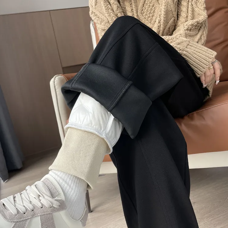 白鸭绒羽绒裤女冬季外穿2025新款东北零下40度加厚一条过冬棉裤子