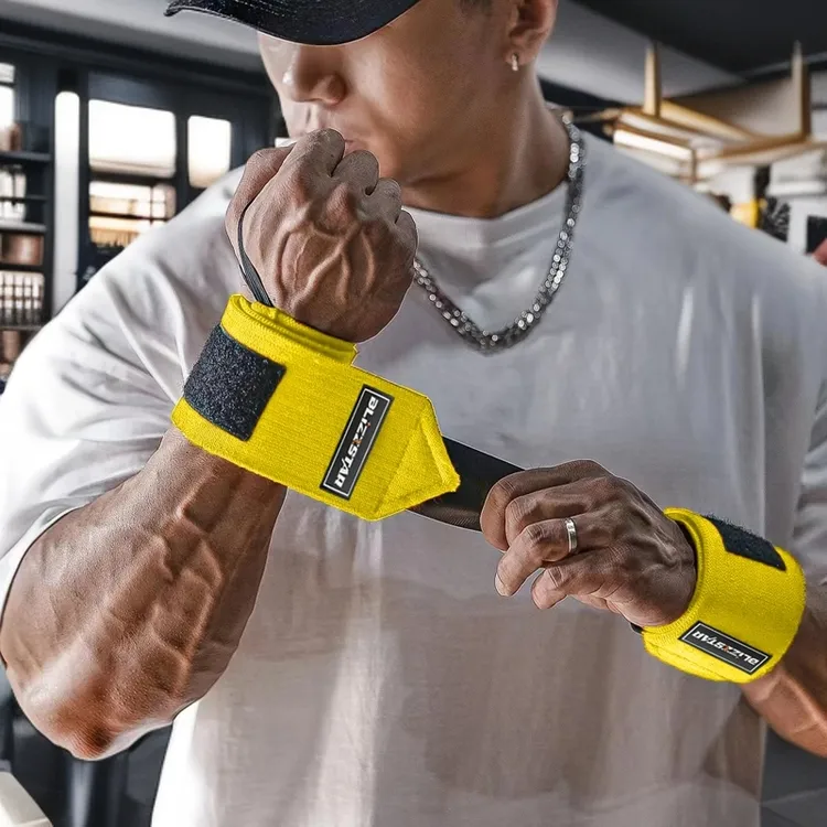 专业健身护腕男助力带护手腕扭伤绑带力量训练卧推专用弹力加压套