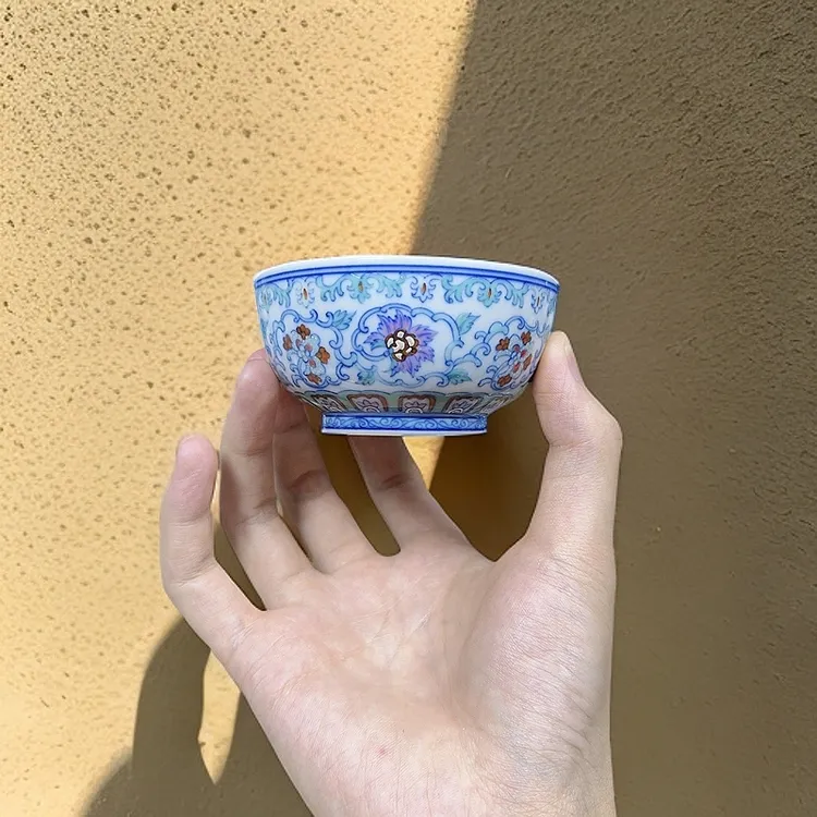 明逸堂斗彩重工繁花主人杯