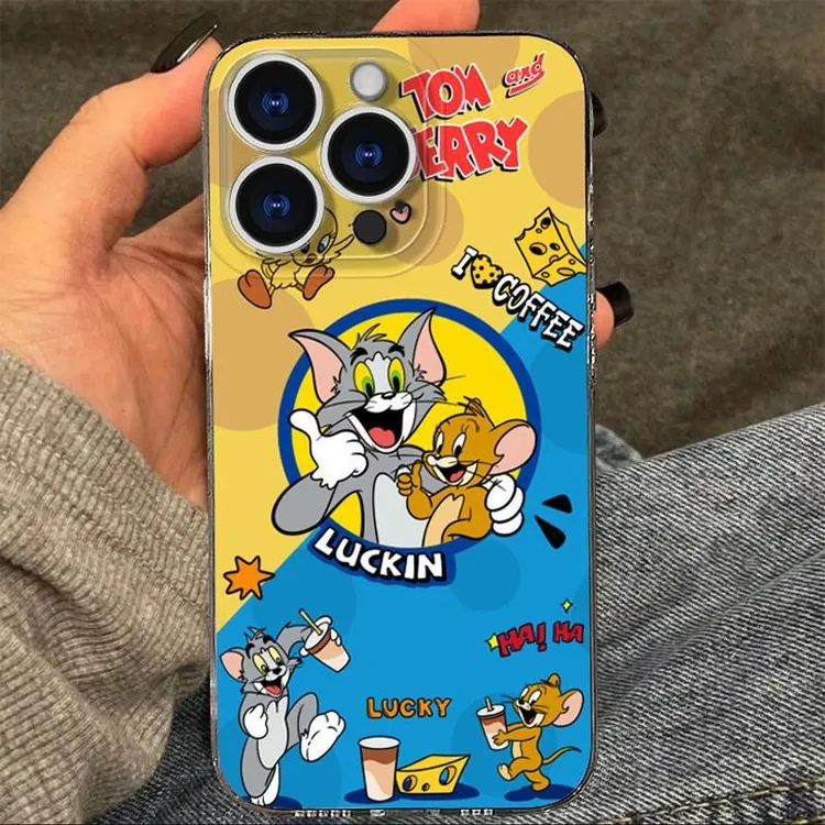 瑞幸联名猫和老鼠适用苹果iPhone15/16promax手机壳12/13/14创意