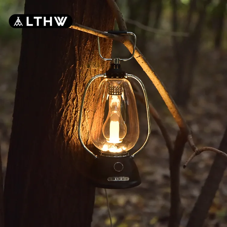 LTHW旅腾星旅复古提梁马灯户外露营照明帐篷灯led手提充电氛围灯