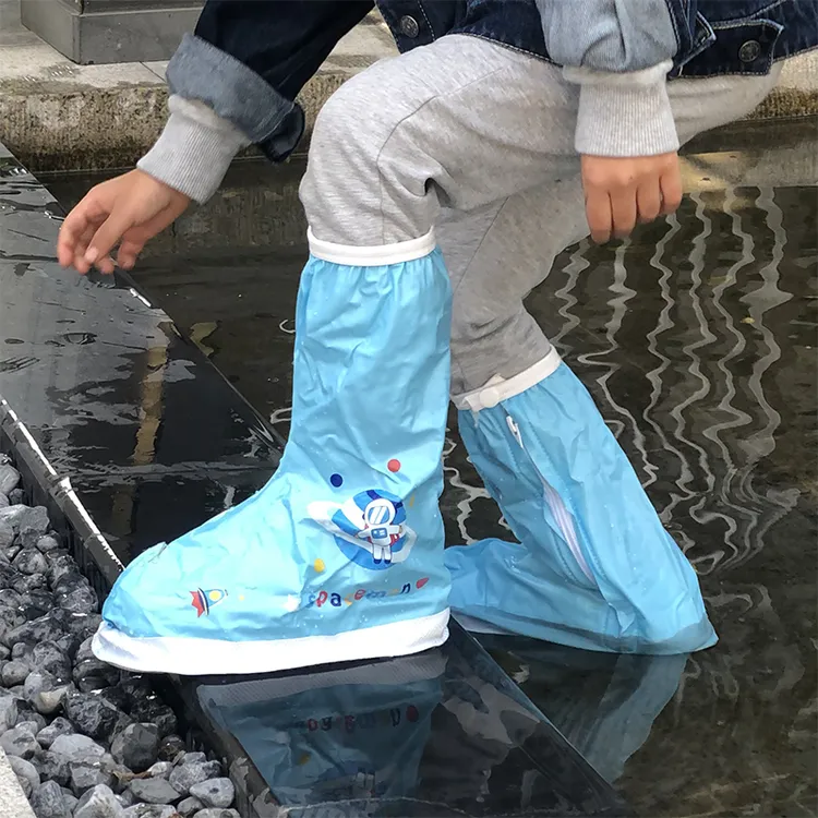 儿童高筒雨鞋套防滑雨靴男童女童加厚耐磨防沙套鞋外穿防水水靴