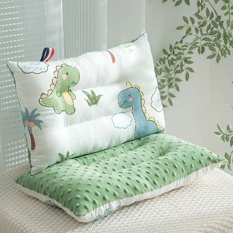 2023新款儿童安抚豆豆枕卡通儿童枕头学生幼儿园枕芯宝宝小孩子枕