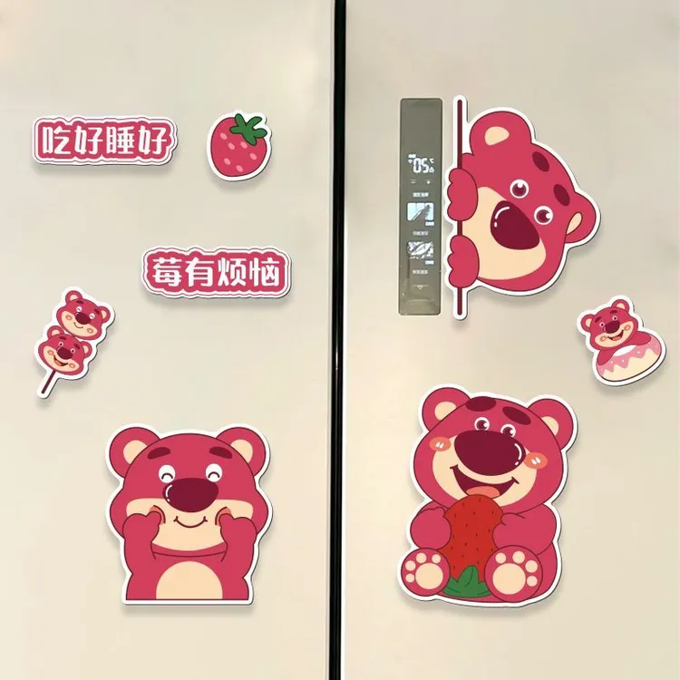 可爱卡通双开门冰箱贴网红装饰冰箱磁贴留言磁力贴磁吸冰箱装饰品