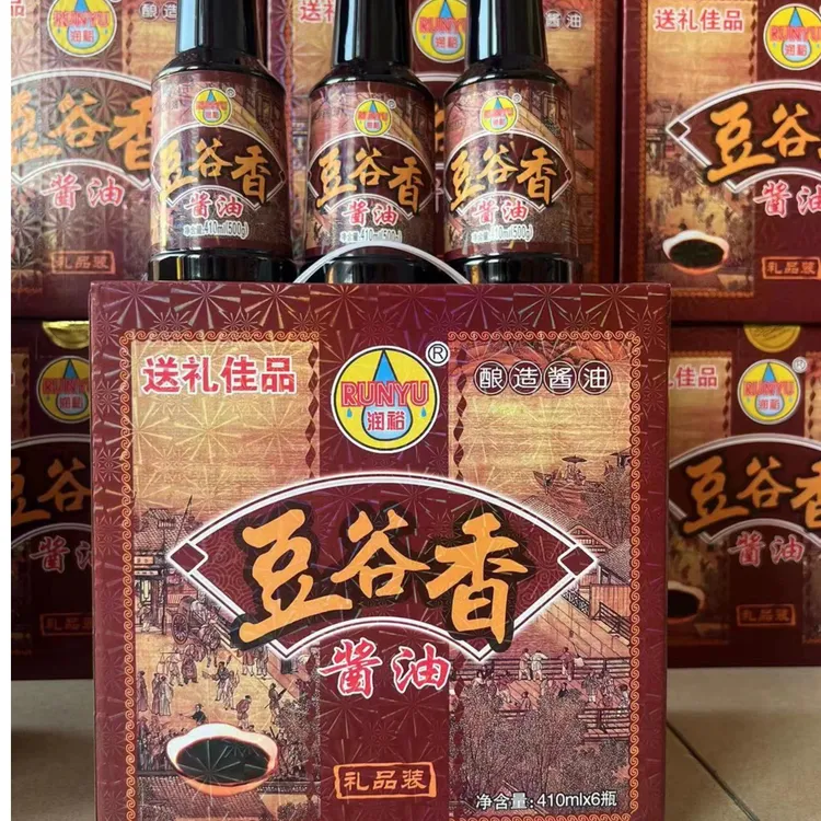 家乡酱油鲜味汁厨房调料400ml1瓶6瓶包邮豆谷香传统酿造经典调味