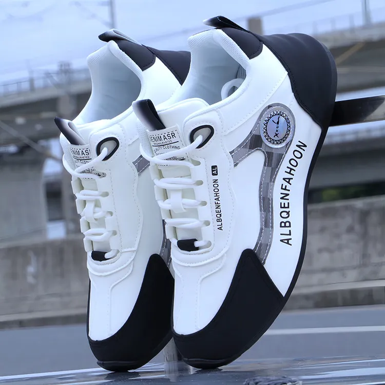 秋冬季男鞋新款时尚休闲鞋潮流百搭运动鞋男士厚底老爹鞋跑步鞋子