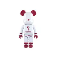 【山哥BD】bearbrick积木熊 卡塔尔世界杯白色1000%